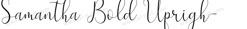 Samantha Bold Uprigh字体转换